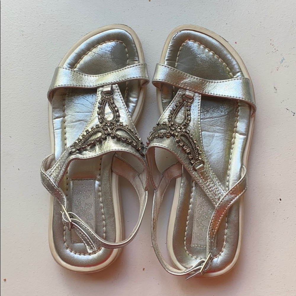 Step2wo silver jewel sandals (size 31/ us 13)